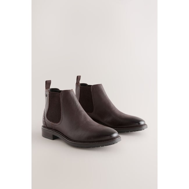 Bottes chelsea marron <span itemprop=