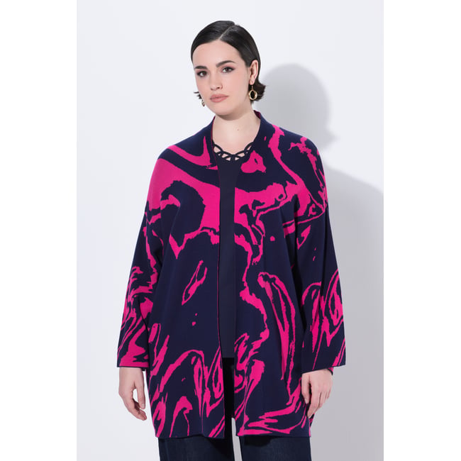 Cardigan oversize marine <span itemprop=