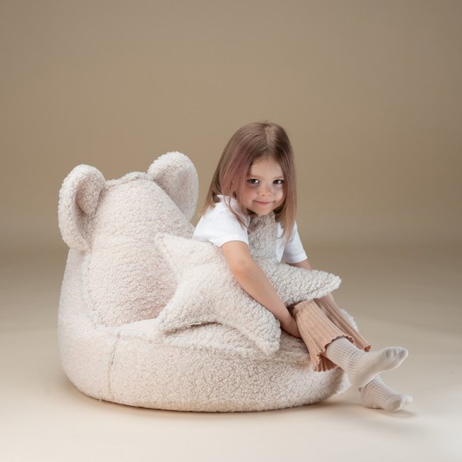 Pouf enfant ourson bouclette DOUDOU - WIGIWAMA