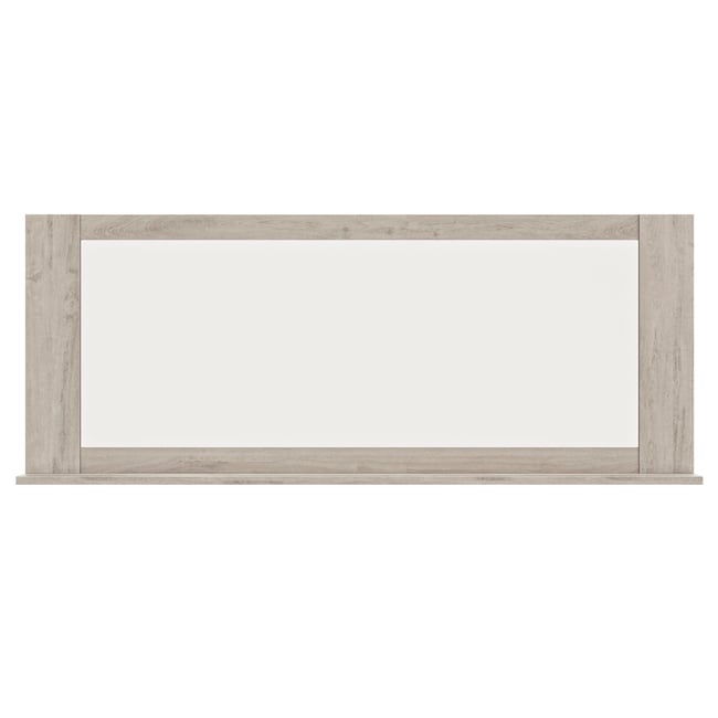 Miroir tablette avec fixation murale Couleur gris <span itemprop=