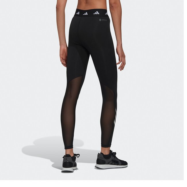 Techfit 3 stripes gym leggings black Adidas Performance La Redoute