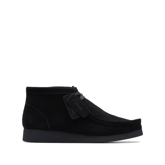 Derbies Wallabee en cuir noir <span itemprop=
