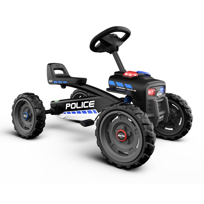 Kart à Pédales pour Enfants, 2+ Ans, Buzzy Police black <span itemprop=