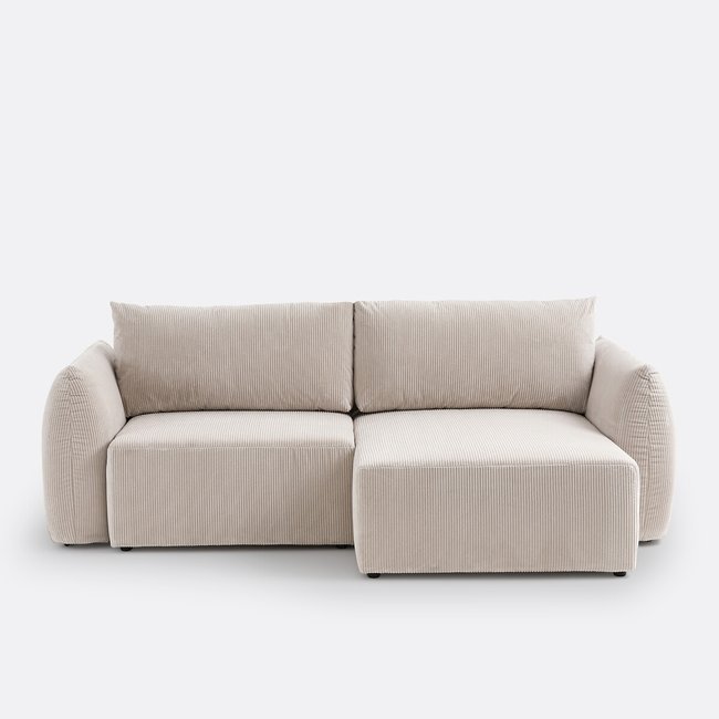 Edith Corduroy Corner Sofa Bed - LA REDOUTE INTERIEURS