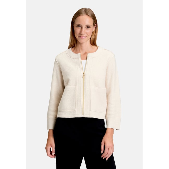 Veste blazer à poches pastel sand <span itemprop=