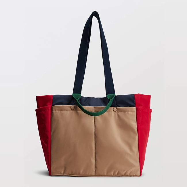 Cabas en toile tricolore - MONOPRIX
