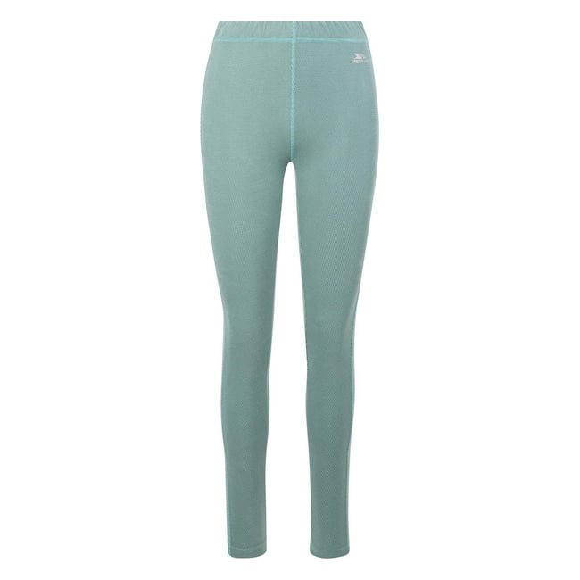 Legging uni motif/style côtelé SUNITA turquoise / bleu sarcelle <span itemprop=