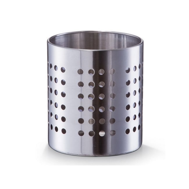 Range couverts ustensiles vertical acier inoxydable argent <span itemprop=