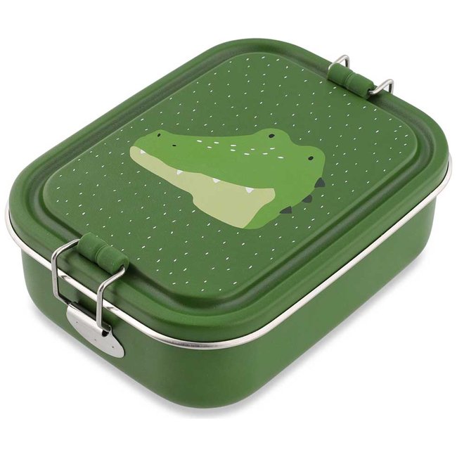 Petite lunch box vert, blanc, noir <span itemprop=