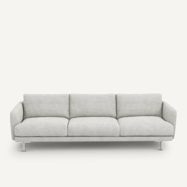 Sofá em tecido jaspeado, Nogara cinzento/branco <span itemprop=