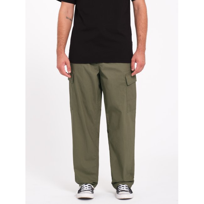 Pantalon Chino BILLOW TAPERED ELASTICATED WAIST CARGO wintermoss <span itemprop=