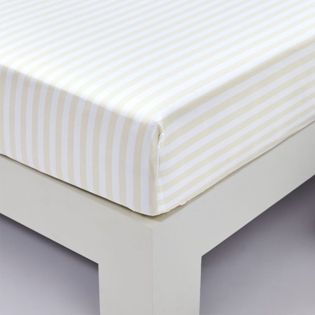 Drap housse ESCALE beige <span itemprop=