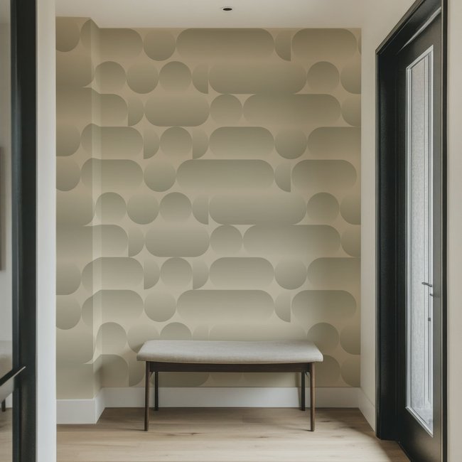 Papier peint panoramique Pulse, Vert 525 x 250cm - ACTE DECO