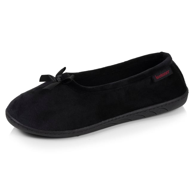 Chaussons Ballerines noir <span itemprop=