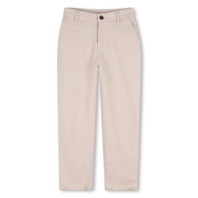 Pantalon chiné ecru chine <span itemprop=