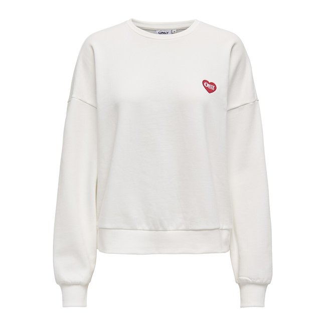 Sweatshirt mit rundem Ausschnitt - ONLY