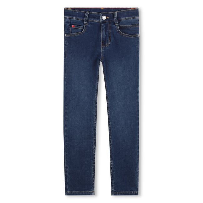 Jean 5 poches dble stone+brossage <span itemprop=