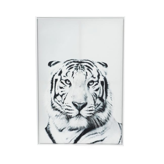 Toile tigre   et blanc 80x120 cm Couleur noir <span itemprop=