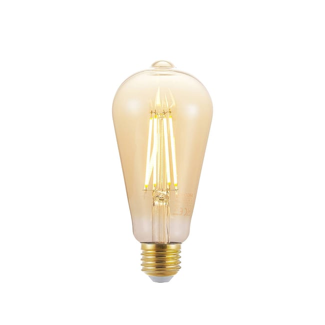 Ampoule E27 en verreLED, E27 LED 6,5W Couleur ambre <span itemprop=