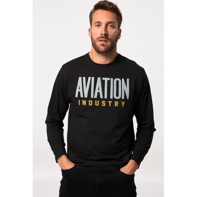 T-shirt à manches longues noir <span itemprop=