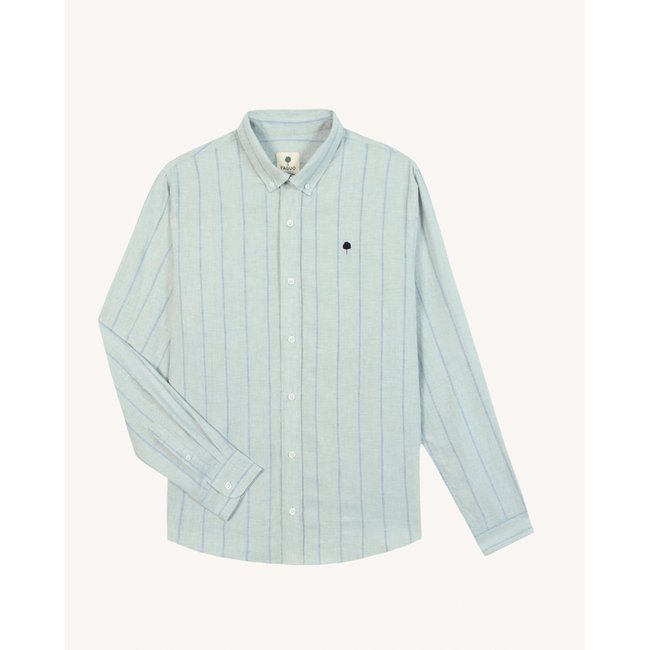 Chemise IVOY IVOY lichen et bleu marine <span itemprop=