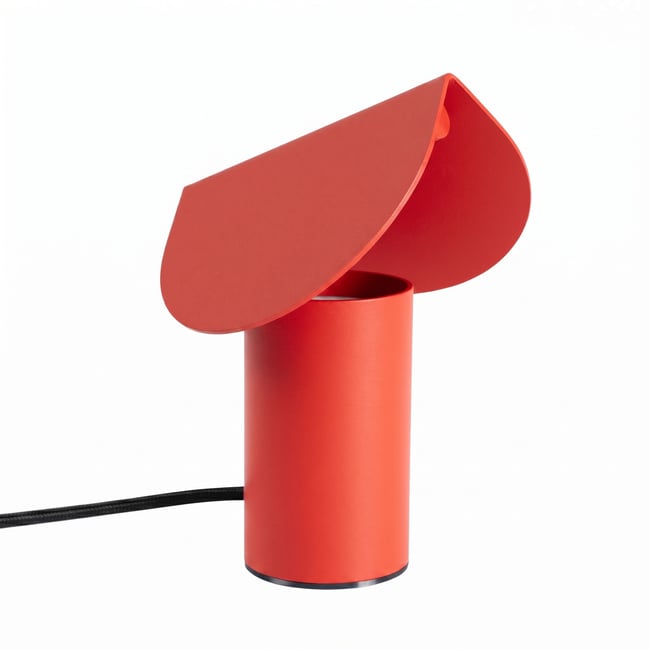 Lampe de bureau Aluminium Rouge LED 1 Biscuit Couleur rouge <span itemprop=