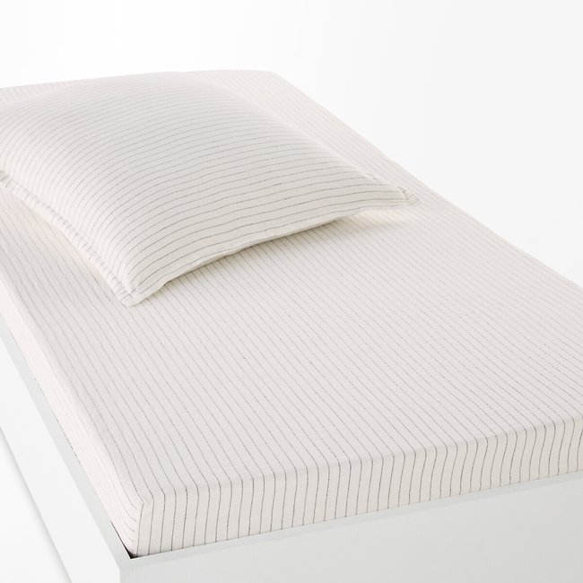 Lenzuolo con angoli bambino balza 30cm, Linot rayé rigato LA REDOUTE INTERIEURS