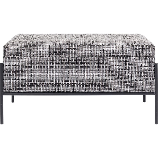Banc-coffre, ICELAND Couleur noir et blanc <span itemprop=