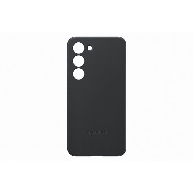 Coque S23 cuir Noir noir <span itemprop=