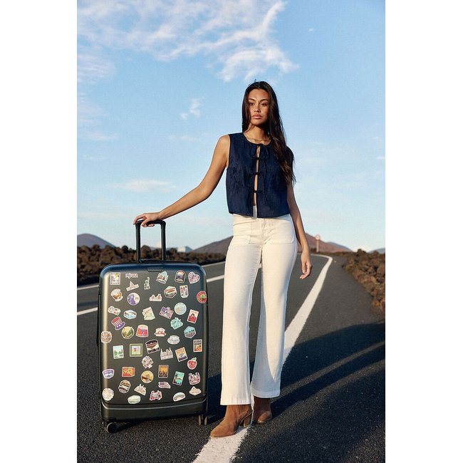 Sonny Flared Jeans in Stretch Cotton, ecru, LA PETITE ETOILE