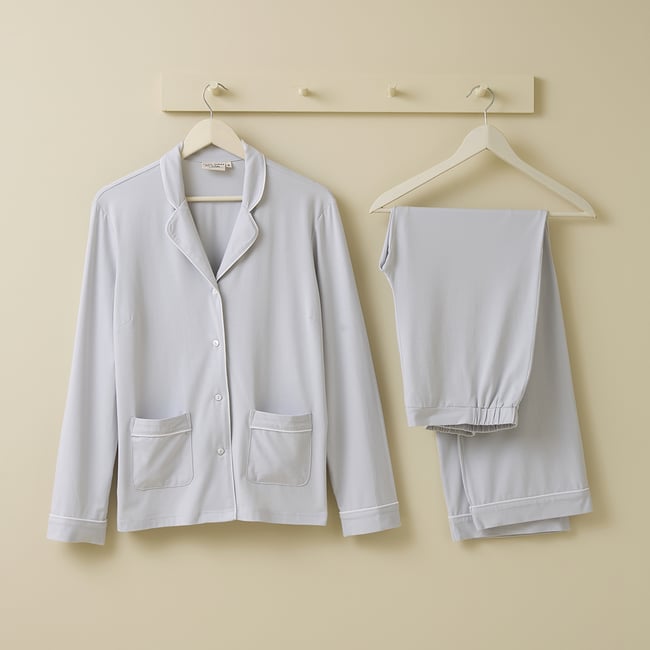 Pyjama femme HYDE PARK gris <span itemprop=