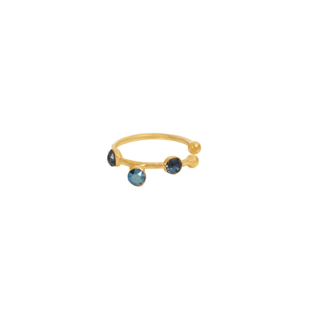 Bague d'oreille drib bleu bleu <span itemprop=