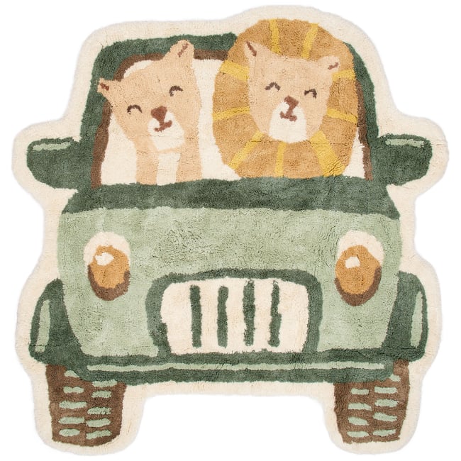 Tapis Couleur vert, beige <span itemprop=