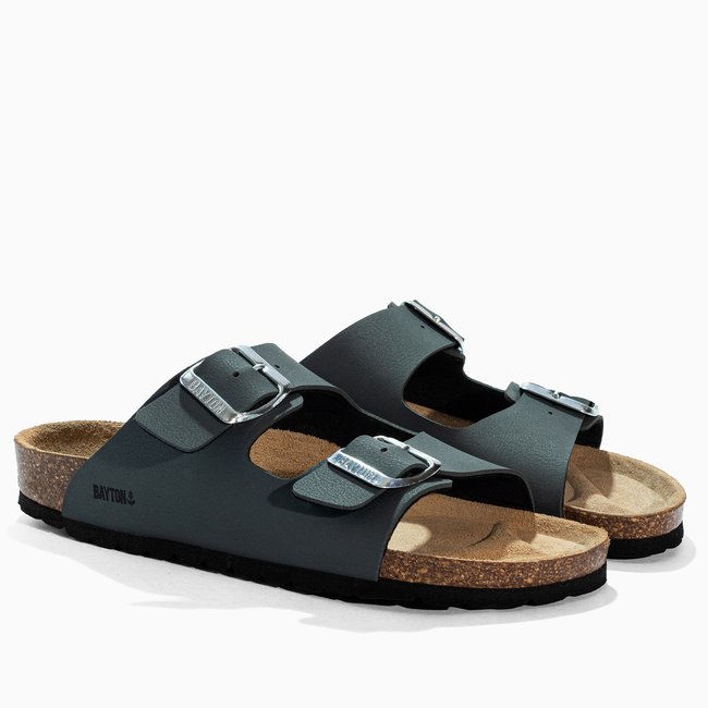 Sandales ATLAS pour enfant gris foncé <span itemprop=