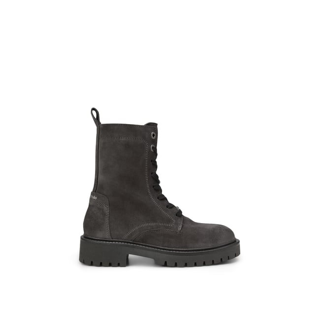 Bottes à lacets modèle Phia avec zip intérieur noir <span itemprop=