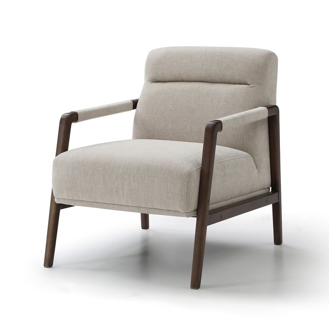 Iris chenille accent chair with sleeves natural So home La Redoute