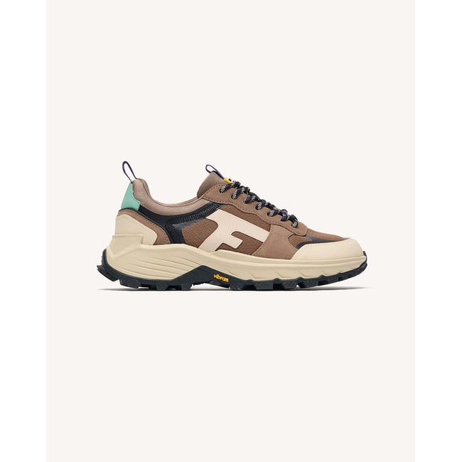 Running tissu suede HAZEL MONSTERA beige clair <span itemprop=