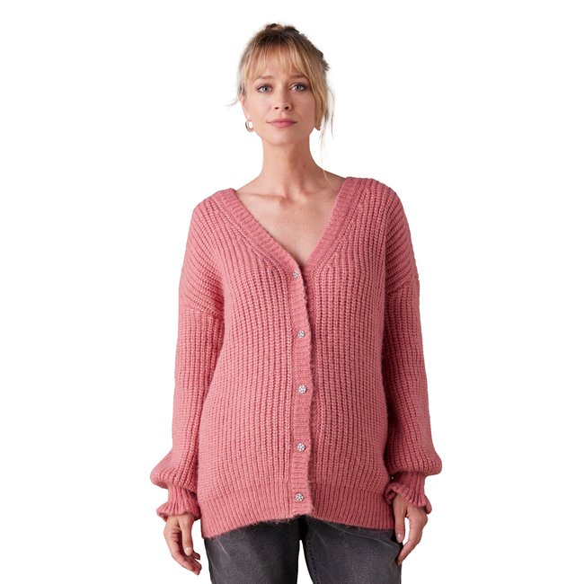 Pull allaitement devant/dos en maille perlée - ENVIE DE FRAISE