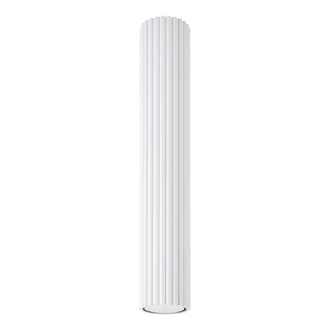 Plafonnier Aluminium Blanc GU10 1 Karbon 40 Couleur blanc <span itemprop=