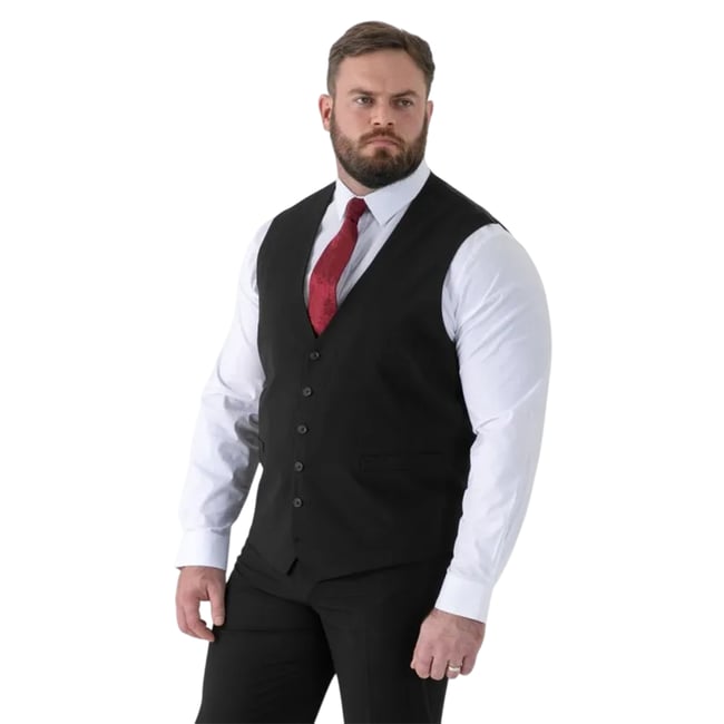 Gilet uni extensible grande taille - DUKE