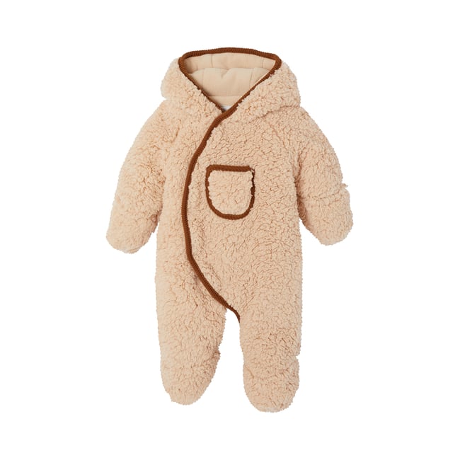 Combipilote naissance avec capuche sable <span itemprop=