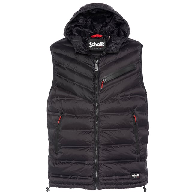 Doudoune légère sans manche noir <span itemprop=