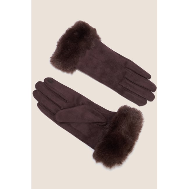 Gants mauve <span itemprop=