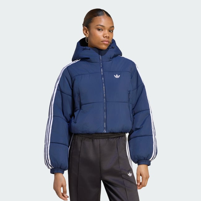 Doudoune À Capuche Cropped Adicolor - adidas Originals