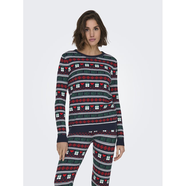 ONLXMAS Pull en maille Pull en maille night sky <span itemprop=