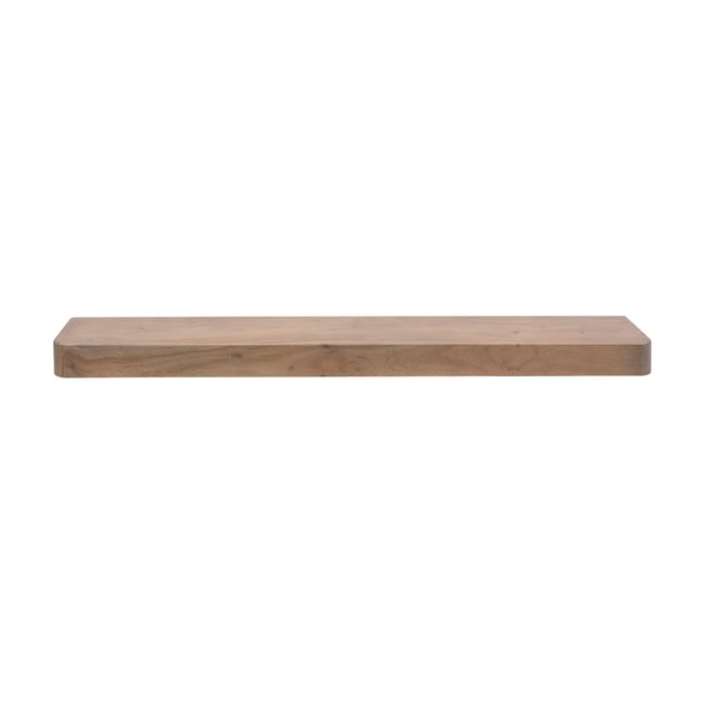 Etagère murale bois foncé plateau épais 150 cm NAKO Couleur marron <span itemprop=
