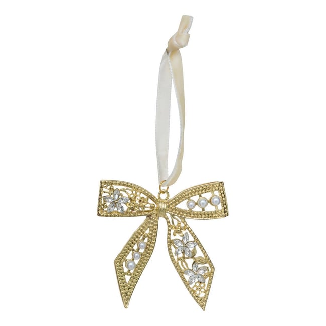 SDN METAL NOEUD OR 6CM X2 Couleur dore <span itemprop=