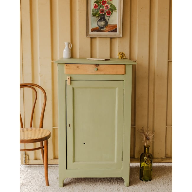 Confiturier en bois vert Gilbert N°1880 - Bon état Couleur vert <span itemprop=