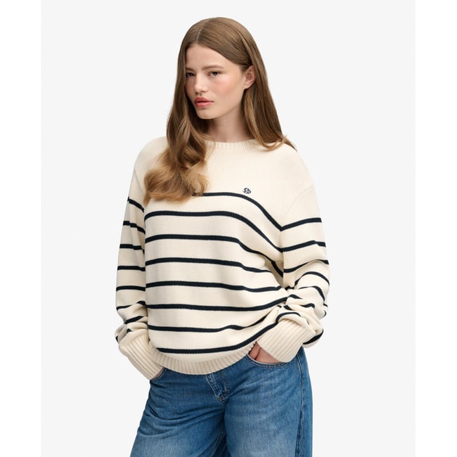 Pull à rayures oversize - SUPERDRY