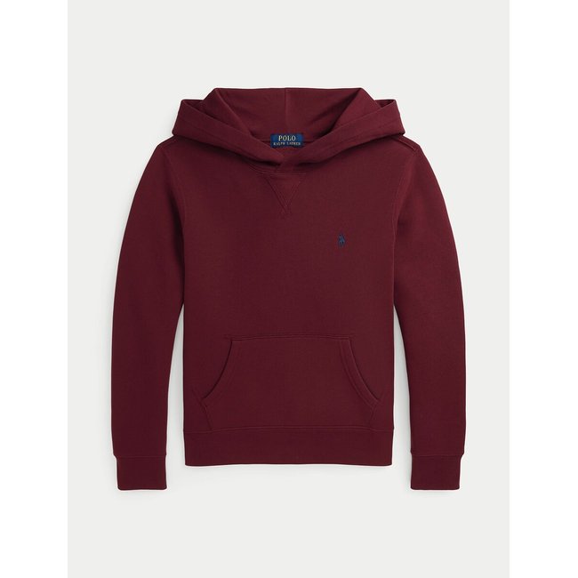 Sweat à capuche rouge <span itemprop=